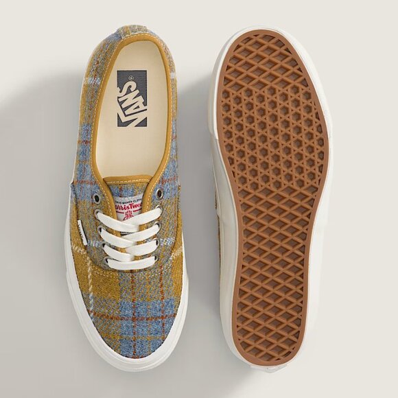 VANS PREMIUM Authentic Harris Tweed® VN000EBNJM9 TAN Men Shoes Size 12 NEW - Picture 10 of 13